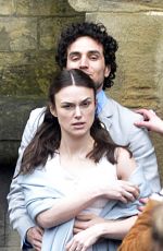 KEIRA KNIGHTLEY on the Set of Official Secrets in Wetherby 03/18/2018