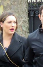 KELLY BROOK and Jeremy Parisi Out in Paris 03/30/2018