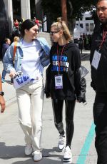 KENDALL JENNER and HAILEY BALDWIN Marches at Anti-gun March for Our Lives Rally in Los Angeles 03/24/2018