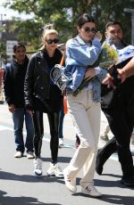 KENDALL JENNER and HAILEY BALDWIN Marches at Anti-gun March for Our Lives Rally in Los Angeles 03/24/2018