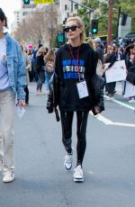 KENDALL JENNER and HAILEY BALDWIN Marches at Anti-gun March for Our Lives Rally in Los Angeles 03/24/2018