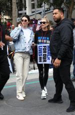 KENDALL JENNER and HAILEY BALDWIN Marches at Anti-gun March for Our Lives Rally in Los Angeles 03/24/2018