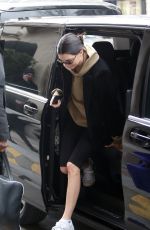 KENDALL JENNER Arrives at Her Hotel in Paris 03/19/2018
