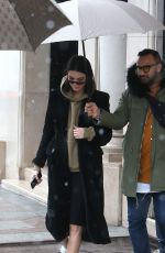 KENDALL JENNER Arrives on the Set of a Photoshoot in Paris 03/19/2018