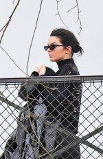 KENDALL JENNER on the Set of a Advertisement in Paris 03/20/2018