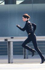 KENDALL JENNER on the Set of a Advertisement in Paris 03/20/2018