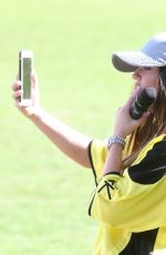 KERRY KARONA at Celebrity Football Match at Cheltenham Town Football Club in London 03/25/2018