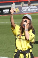 KERRY KARONA at Celebrity Football Match at Cheltenham Town Football Club in London 03/25/2018