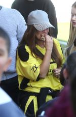 KERRY KARONA at Celebrity Football Match at Cheltenham Town Football Club in London 03/25/2018