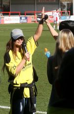 KERRY KARONA at Celebrity Football Match at Cheltenham Town Football Club in London 03/25/2018