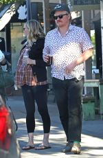 KIRSTEN DUNST and Jesse Plemons out for Coffee in Toluca Lake 03/26/2018