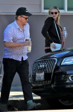 KIRSTEN DUNST and Jesse Plemons out for Coffee in Toluca Lake 03/26/2018