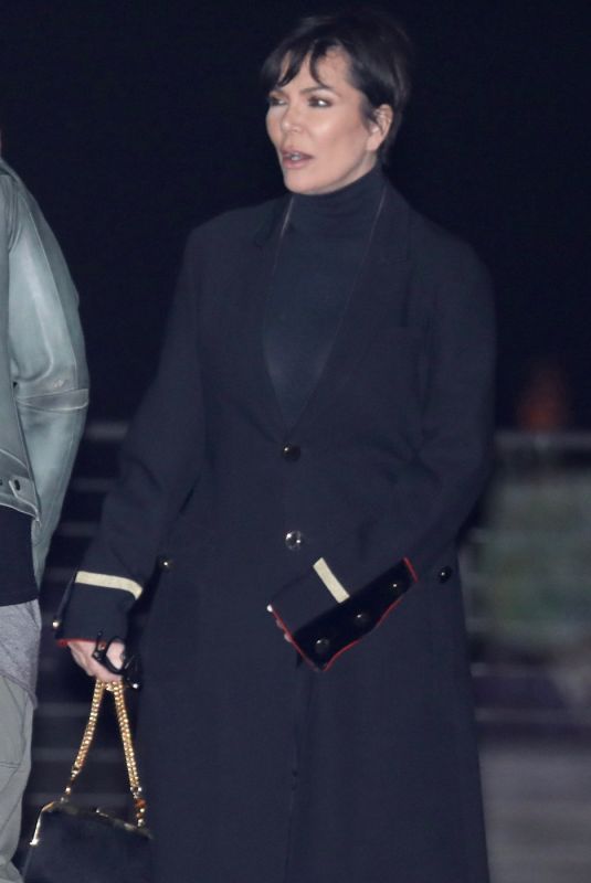 KRIS JENNER Out for Dinner in Malibu 03/30/2018