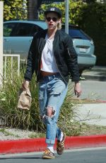 KRISTEN STEWART in Ripped Jeans Out in Los Angeles 03/19/2018