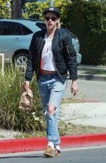 KRISTEN STEWART in Ripped Jeans Out in Los Angeles 03/19/2018