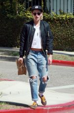 KRISTEN STEWART in Ripped Jeans Out in Los Angeles 03/19/2018