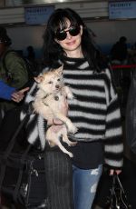 KRYSTEN RITTER and Adam Granduciel at LAX Airport in Los Angeles 02/28/2018