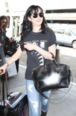 KRYSTEN RITTER and Adam Granduciel at LAX Airport in Los Angeles 02/28/2018
