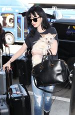 KRYSTEN RITTER and Adam Granduciel at LAX Airport in Los Angeles 02/28/2018