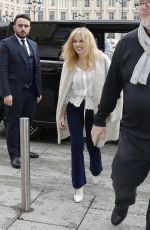 KYLIE MINOGUE Arrives at Her Hotel in Paris 03/19/2018