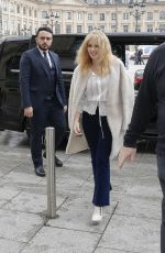 KYLIE MINOGUE Arrives at Her Hotel in Paris 03/19/2018