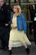 KYLIE MINOGUE Arrives at Quay House in Salford 03/23/2018