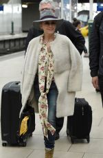 KYLIE MINOGUE at Piccadilly Train Station in Manchester 03/23/2018