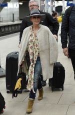 KYLIE MINOGUE at Piccadilly Train Station in Manchester 03/23/2018