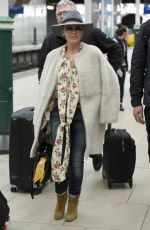 KYLIE MINOGUE at Piccadilly Train Station in Manchester 03/23/2018