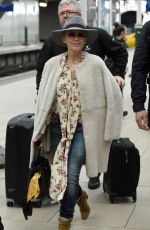 KYLIE MINOGUE at Piccadilly Train Station in Manchester 03/23/2018