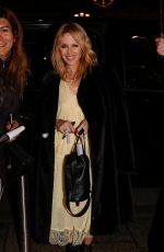 KYLIE MINOGUE Leaves Her Hotel in Paris 03/18/2018