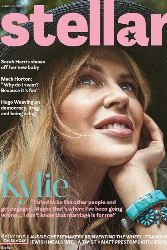 KYLIE MONOGUE in Stellar Magazine, March 2018 Issue