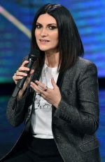 LAURA PUASINI Perfors at Che Tempo Che Fa in Milan 03/18/2018