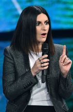 LAURA PUASINI Perfors at Che Tempo Che Fa in Milan 03/18/2018