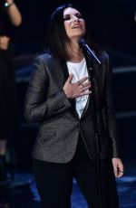 LAURA PUASINI Perfors at Che Tempo Che Fa in Milan 03/18/2018