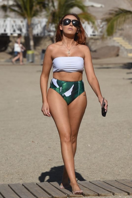 LAURA SIMPSON in Bikini on Vacation in Tenerife 03/23/2018
