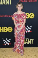 LAURA SLADE WIGGINS at Andre the Giant Premiere in Los Angeles 03/29/2018