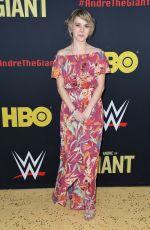 LAURA SLADE WIGGINS at Andre the Giant Premiere in Los Angeles 03/29/2018