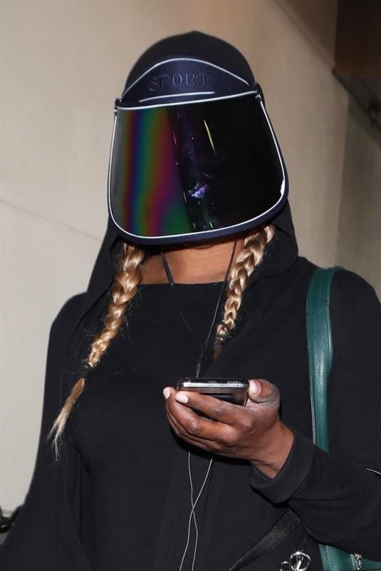 LAVERNE COX at Los Angeles International Airport 03/23/2018