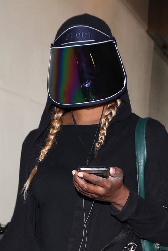 LAVERNE COX at Los Angeles International Airport 03/23/2018