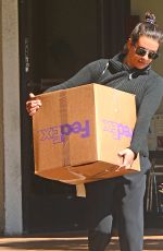 LEA MICHELE at Fedex in Los Angeles 03/26/2018