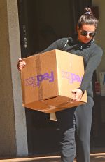 LEA MICHELE at Fedex in Los Angeles 03/26/2018