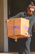 LEA MICHELE at Fedex in Los Angeles 03/26/2018