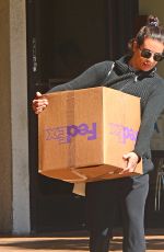 LEA MICHELE at Fedex in Los Angeles 03/26/2018