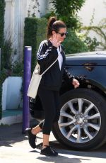 LEA MICHELE Leaves a Spa in Brentwood 03/24/2018