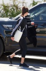 LEA MICHELE Leaves a Spa in Brentwood 03/24/2018