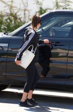 LEA MICHELE Leaves a Spa in Brentwood 03/24/2018