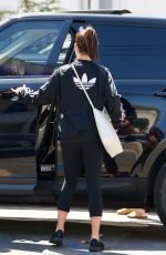 LEA MICHELE Leaves a Spa in Brentwood 03/24/2018