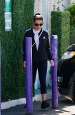 LEA MICHELE Leaves a Spa in Brentwood 03/24/2018