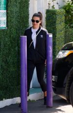 LEA MICHELE Leaves a Spa in Brentwood 03/24/2018